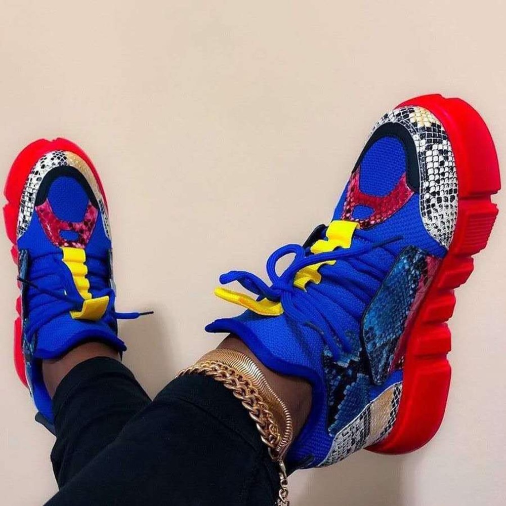 Red Platform Sneakers
